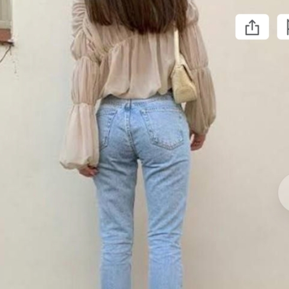 Lioness Au Revoir Sheer Puffed Balloon sleeve Babydoll Tiered Ruffled Top - Picture 3 of 9